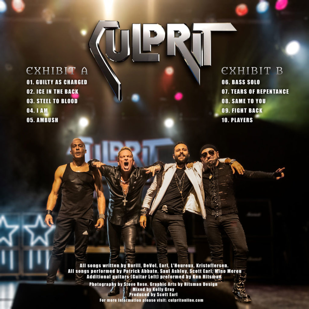 Culprit Guilty As Charged Live track listing